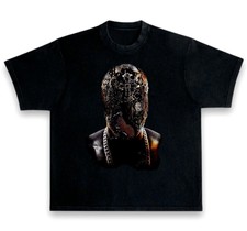 Kanye West Ye Yeezus Gold Mask Heavyweight Streetwear Boxy Vintage Style T-Shirt