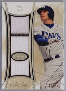 /25 Evan Longoria Rays Giants 2014 Topps Tier One Triple Jersey Relics SP - Picture 1 of 2