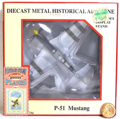 Modelo Power Die Cast Avión Militar Modelo #5342-3 P-51 Mustang Fighter 937 Foto 1 de 3