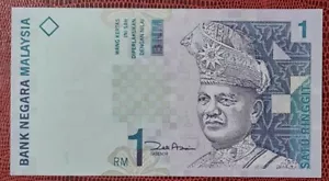 2000 MALAYSIA RM1 Zeti GEM UNC Low No. 8 @ AFX 0000008 - Picture 1 of 5