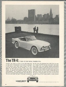 1962 TRIUMPH TR4 advertisement, Canadian print ad, TR4 convertible - Picture 1 of 3