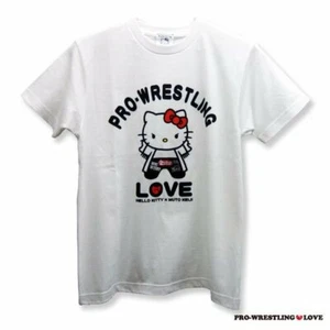 Sanrio Hello Kitty x Keiji Mutoh collaboration T-shirt LOVE pose M　size rare - Picture 1 of 7