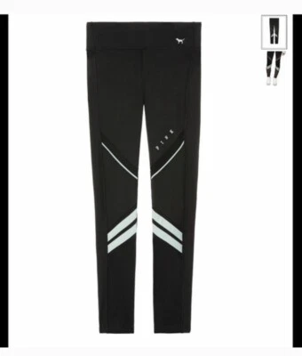 NWT Victoria’s Secret PINK Fleece Lined Legging Mesh Spring Rain Mint Green Sz S - Image 1 of 4