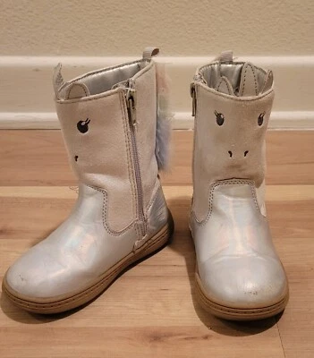 Botas unicornio Carter talla 8 para niñas Foto 1 de 4