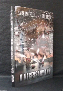A NECESSARY END Sarah Pinborough F Paul Wilson US SIGNED LTD HB/DJ Thunderstorm - Picture 1 of 3