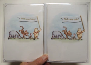 2 Papyrus Card High Quality Winnie The Pooh Welcome New Baby Congratulations - Picture 1 of 4
