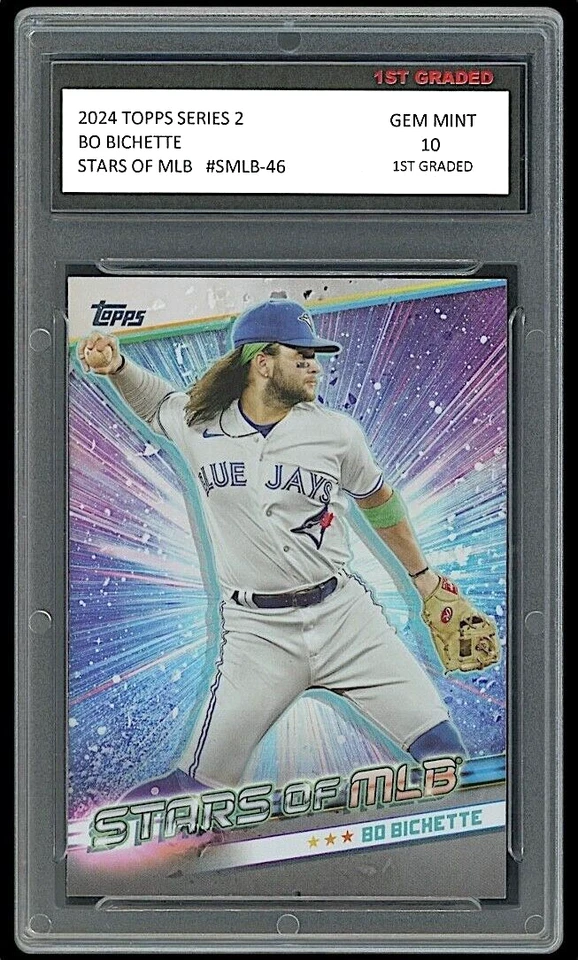 Bo Bichette 2024 Topps Series 2 Stars of MLB 1st Graded 10 Card Blue Jays - Image 1 of 1