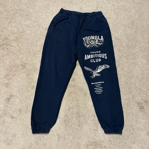 Youngla Immortal Ambitious Sweatpants Joggers - Dark Blue - Men’s Medium - Picture 1 of 8