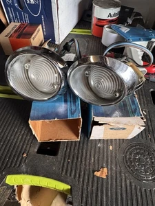 NOS 1967-1968 FORD MERCURY COUGAR FRONT PARKING LAMP ASSY  PAIR C7wy-13201/00 - Picture 1 of 5