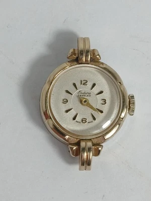 Reloj de mujer vintage 10k RG Endura con joyas hecho en Suiza cuerda manual *no funciona* Foto 1 de 4