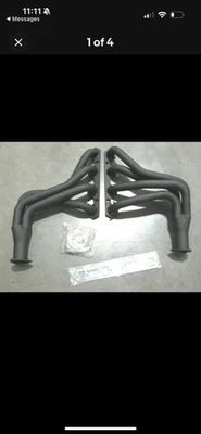 Ford 289-302W F100/F150 1969-1979 cabezal de tubo largo negro H61152BK Foto 1 de 4