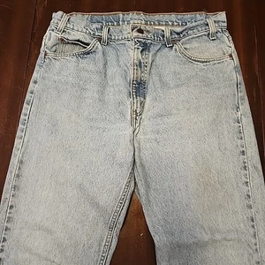 Levi's 505 Orange Tab 1996 Jeans Vintage Herren 36x32 Blau Straight Leg Distressed  - Bild 1 von 9