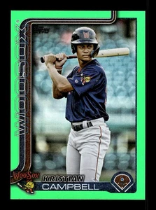 2025 Topps Pro Debut #PD-56 Kristian Campbell Green Foil #/99 - Bild 1 von 2