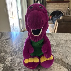 Vintage 90er Barney lila Dinosaurier Stofftier Plüschtier groß ca. 22 Zoll groß - Bild 1 von 11