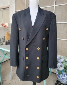 RAR Vintage MOSCHINO Cheap & Chic Sakko Herren IT 52 Wolle Gettone Knöpfe S/S 1994 - Bild 1 von 14