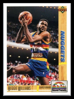1991-92 Upper Deck #206b Reggie Williams Denver Nuggets - Image 1 of 2