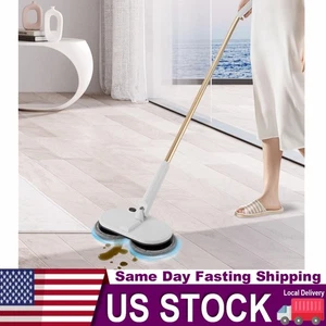 for Floor Cleaning Dual Spinning Scrubber Cordless Electric Mop Spin Mops NEW - Picture 1 of 20