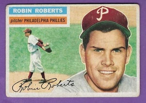 1956 Topps - #180 Robin Roberts - Philadelphia Phillies - Sehr guter Zustand - Bild 1 von 2