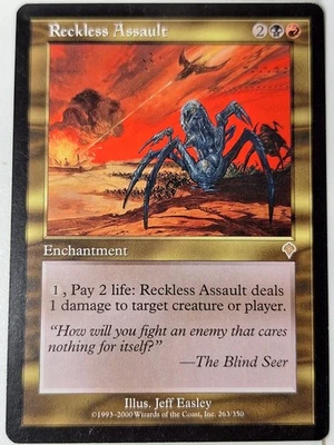Reckless Assault - Invasion - Magic the Gathering MTG Nice! - Image 1 of 3