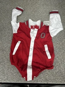 NEW Ohio State OSU Buckeyes Red LS One Piece Infant Boys (6-12) - Picture 1 of 5