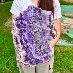 7.51LB Natural dreamy amethyst slice polishing treatment - Picture 1 of 13
