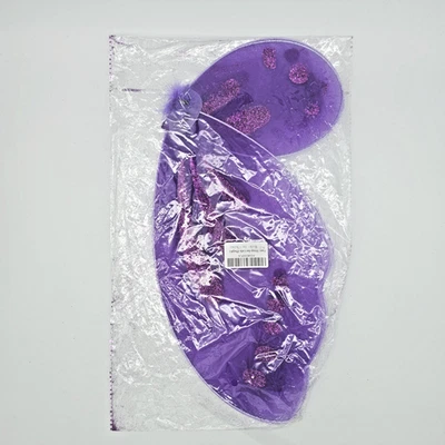 Girls Purple Glitter Butterfly Wings Elf Fairy Kids Cosplay Prop Costume Hallowe - Image 1 of 4