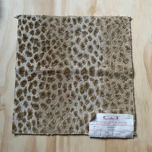 Tela Terciopelo Corte Epingle Cowtan & Tout Ocelote Muestra 10877-01 Beige Crudo 12x12" - Imagen 1 de 8
