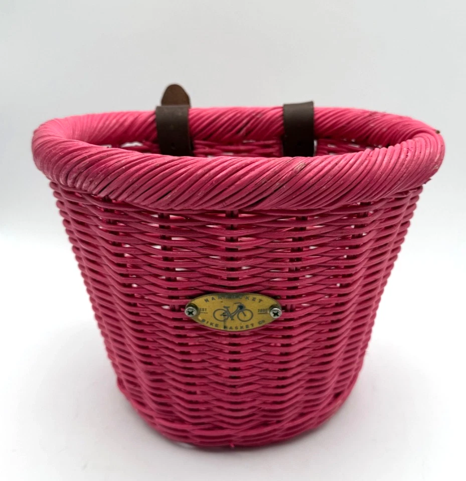 Cesta de manillar de bicicleta Nantucket, rosa Foto 1 de 4