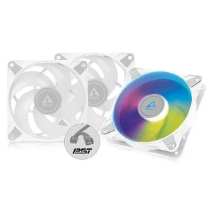 ARCTIC P12 PWM PST A-RGB (biały) 3-pak 120 mm wentylator obudowy PWM ciśnienie statyczne - Zdjęcie 1 z 9