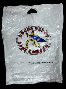 Cocoa Beach Surf Company Large Plastic Shopping bag junk scrapbooking Souvenir - Picture 1 of 2
