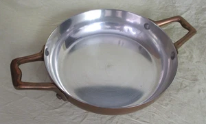 Copper Bottom PAELLA PAN round Spanish right Spain handles 10.5" buy up to 2 - Picture 1 of 10