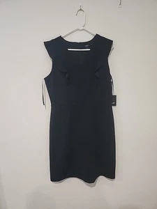 Nuevo con etiquetas Vestido negro midi sin mangas grande Simply Vera Wang para mujer - Imagen 1 de 7