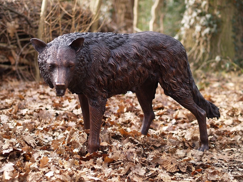 Bronzeskulptur Wolf Sofort Lieferbar - Bild 1 von 1