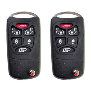 2PCS Remote Key Shell Case Chrysler 5+1 Buttons Uncnt Blade - Picture 1 of 9
