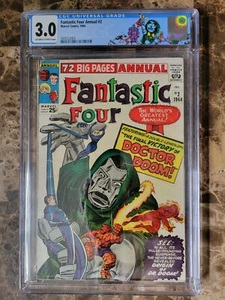 Fantastic Four Annual #2 CGC 3.0 1964 Stan Lee Jack Kirby Origin Doctor Doom - Picture 1 of 4
