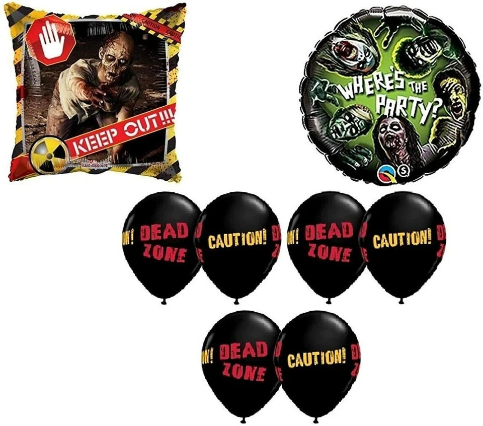 8 Piezas Where's The Party Zombies The Walking Dead Zone Halloween Fiesta de Cumpleaños Foto 1 de 1