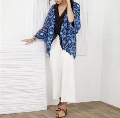 Karen Kane Wide Leg Pull On Pants White Off White Size Large - Image 1 of 4