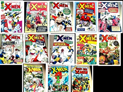 Facsimile Covers X-MEN #1-94 Exact Copies x 13 NO COMICS - Image 1 of 4