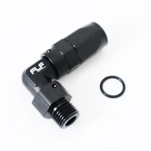 Swivel Hose End (Braided Rubber) - 90 Degree ORB - -8 AN Hose - 06 ORB - Imagen 1 de 1