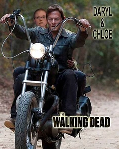 Your picture on a custom T shirt with Daryl Dixon! Walking Dead Motorcycle - Picture 1 of 2