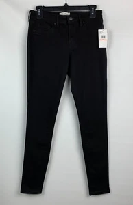 Jessica Simpson Jeans Kiss Me Skinny schwarz Reißverschluss 5 Taschen Stretch Größe 6/28 NEU - Bild 1 von 9