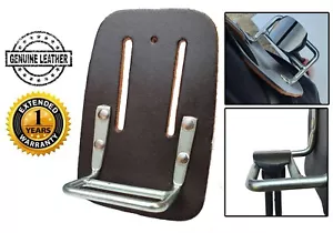 End Cutting Plier Holder Oil Tan Leather Steel Fixer Plier Holder ONLY 1pc sale - Picture 1 of 3