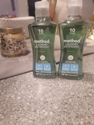 BRAND NEW! UNOPENED! Set Of 2 Method- "Fresh Air" Laundry Detergent - 8.1 oz Ea - Image 1 of 2