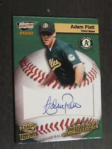 2000 Pacific Revolution Adam Piatt Rookie Game Ball Signature Autograph NICE CAR - Picture 1 of 4