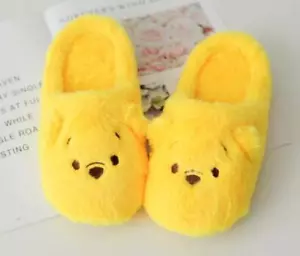 Cute Winnie The Pooh Women Winter Warm Home Plush Slippers Shoes (US size 6-8) - Picture 1 of 2