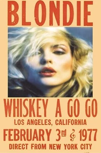 Blondie Konzert Poster Whisky a Go-Go UV Giclée Druck Reproduktion 1977 Konzert - Bild 1 von 3