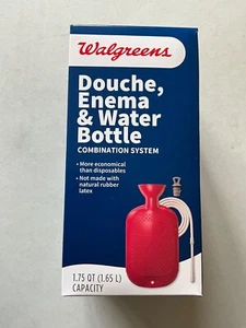 Gummi Dusche Klistier Tasche und Wasserflasche Kombination System Kit Wiederverwendbar Neu - Bild 1 von 2