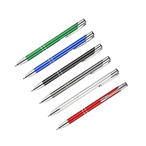 Full Metal Ballpoint Pen 1mm Black Ink Gel Pen Office Writing Stationery FashiNq - Picture 1 of 28