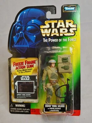 Figura Kenner Star Wars POTF Freeze Frame Endor Rebel Soldier ROJ MOC 1997 Foto 1 de 4