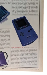 1998/1999 Game Boy Color Video Game System Orig Rolling Stone PRINT AD 9.5x12" - Picture 1 of 2